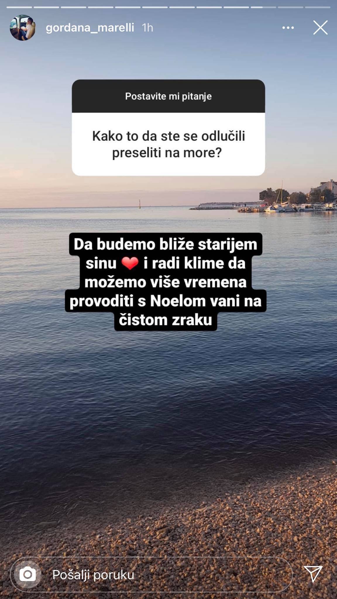 Goga o sinu iz prvog braka: 'On živi s tatom na moru. Adam i ja smo selili da mu budemo bliže'