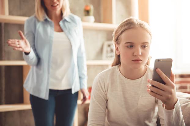 Mom and teenage daughter