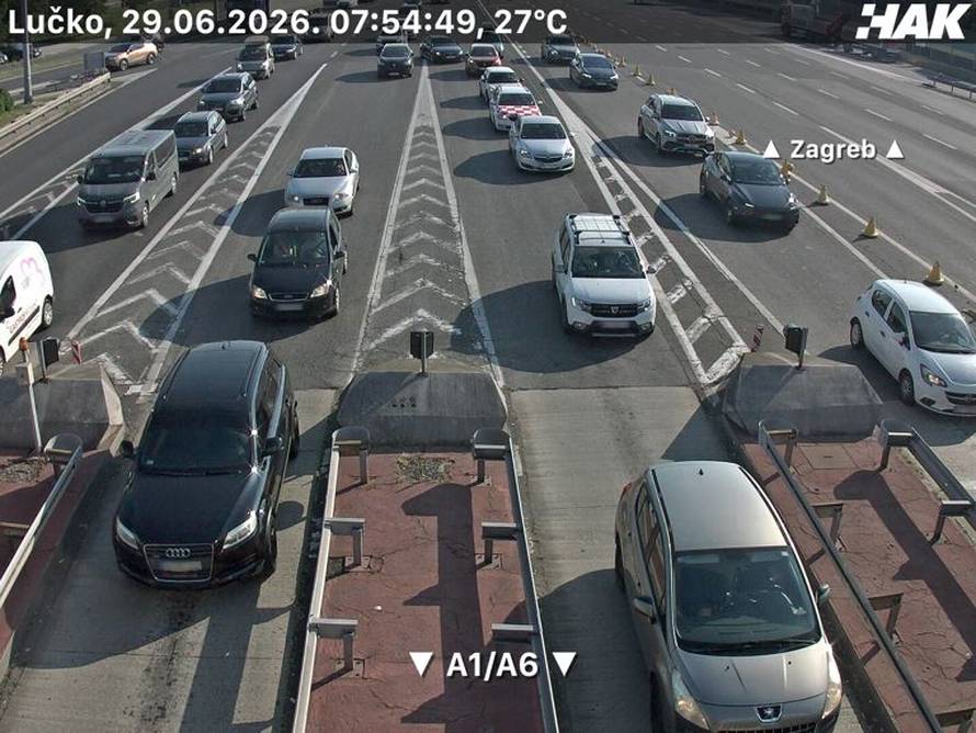 HAK upozorava: Kilometarske kolone, gužva i prema Zagrebu: Vozi se jednim trakom 40 km/h