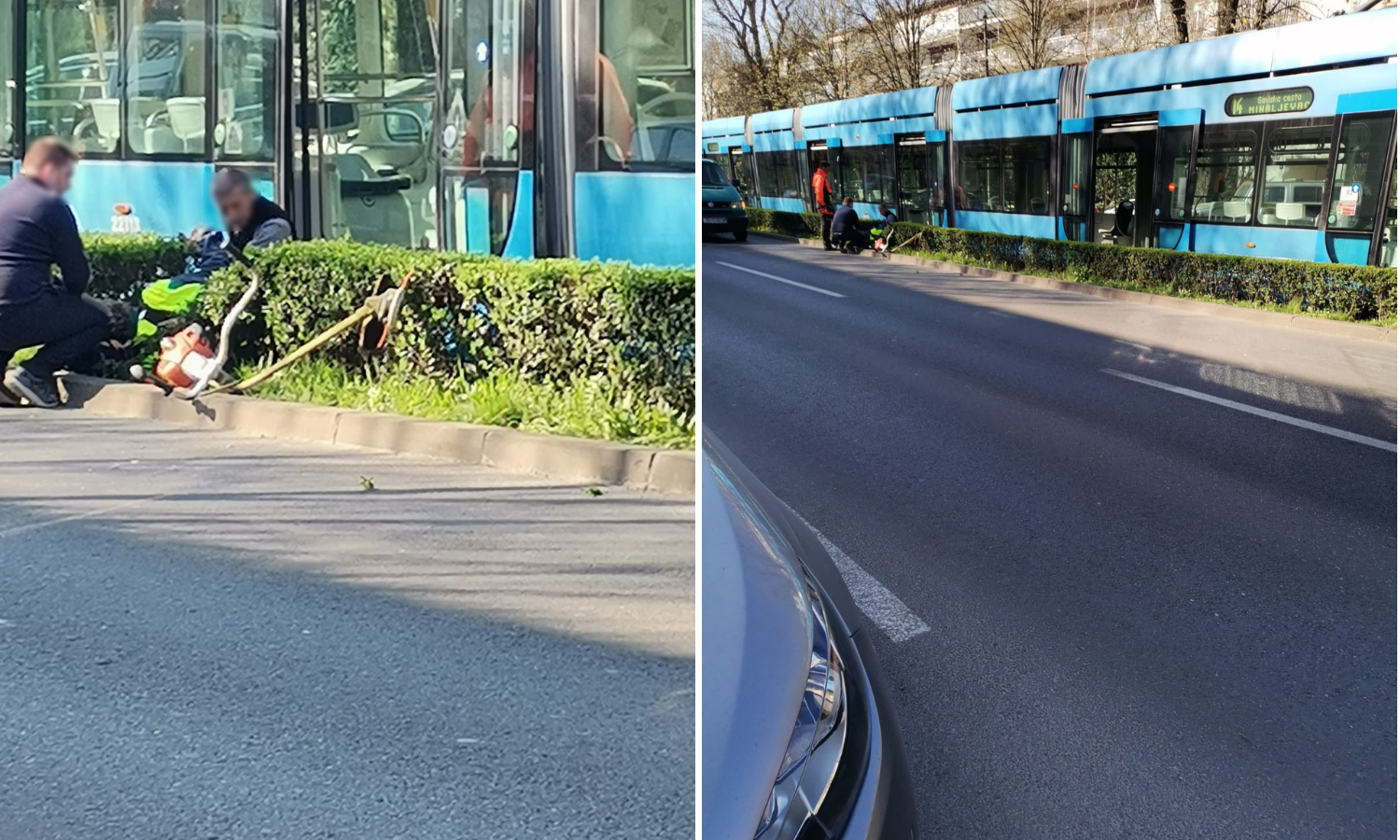 Tramvaj udario radnika koji je kosio kraj ceste: 'Pao je i počeo vrištati, a onda se onesvijestio'