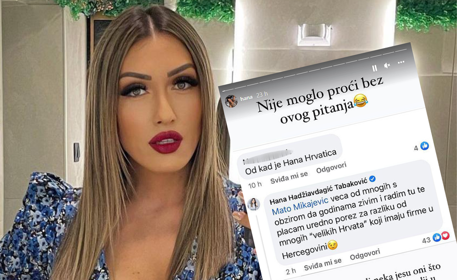 Hana Hadžiavdagić: 'Veća sam Hrvatica od mnogih "Hrvata" koji imaju firme u Hercegovini'