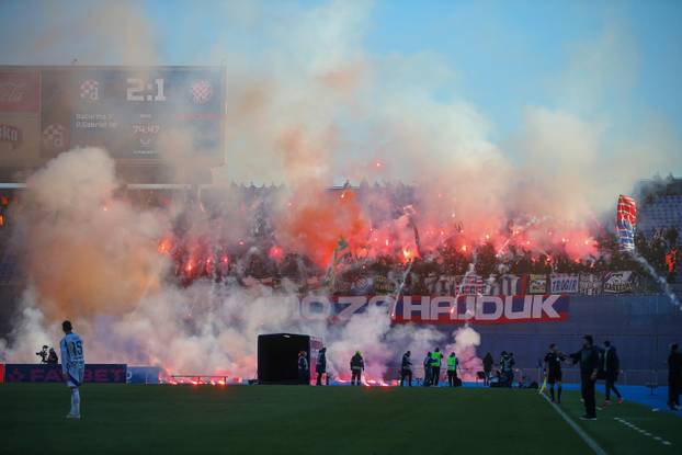 Zagreb: Utakmica Dinama i Hajduka u 24. kolu Prve HNL