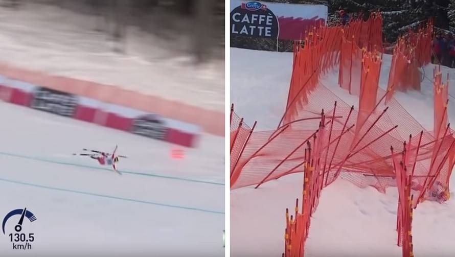 Strašan pad Heutter! Probila je dvije ograde pri 130 km na sat