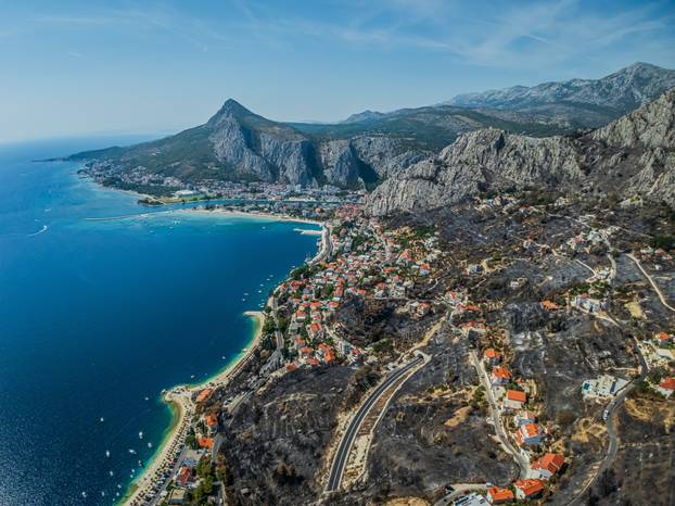 Omiš Borak:  Posljedice požara u mjestu Borak iznad Omiša