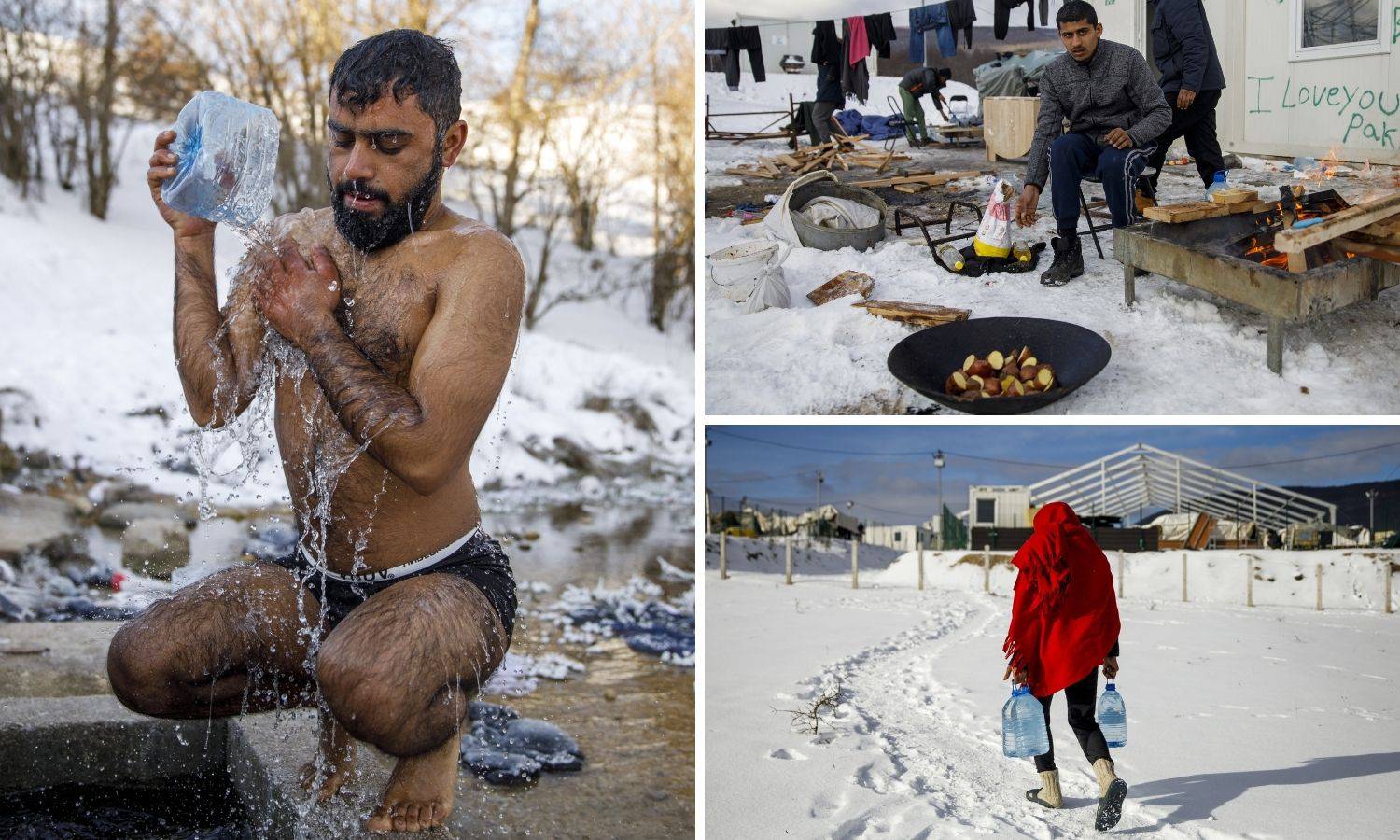 Pakao migranata na granici s Hrvatskom: Peru se u snijegu, nemaju grijanje ni toplu vodu