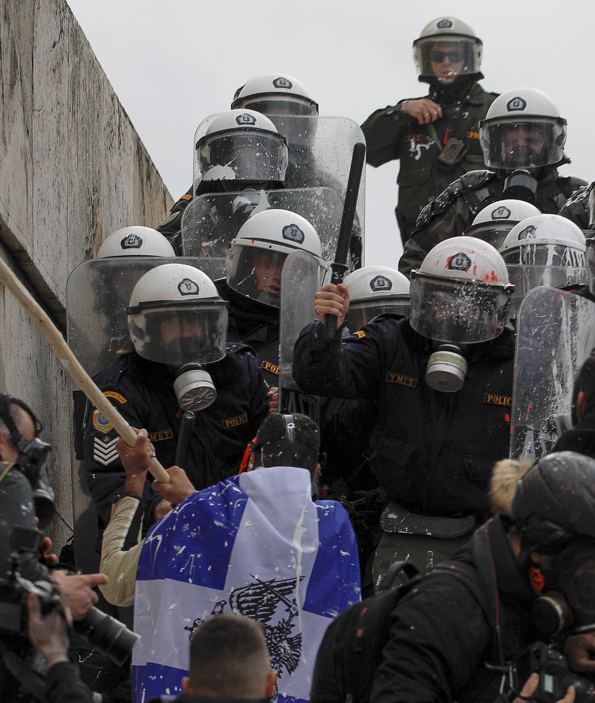 Demonstration against the agreement reached by Greece and Macedonia to resolve a dispute over the former Yugoslav republic's name, in Athens