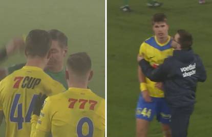 VIDEO Vušković se unio sucu u lice i dobio crveni karton. Bio je bijesan, smirivali su ga...