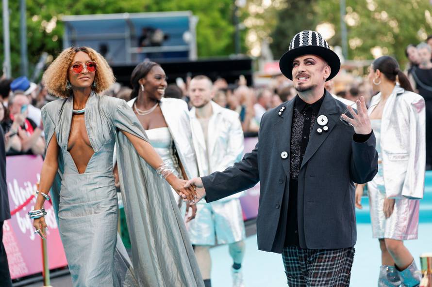 Eurovision Song Contest's 'Turquoise Carpet' event in Vienna