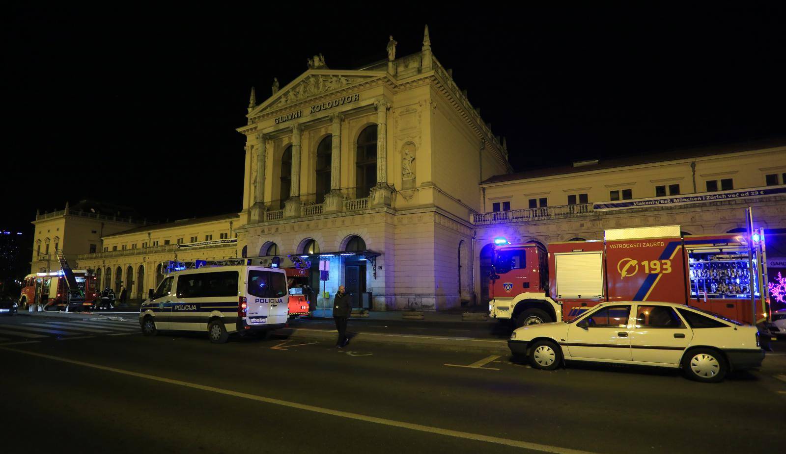 Zagreb: Vatrogasci gase poÅ¾ar na Glavnom kolodvoru