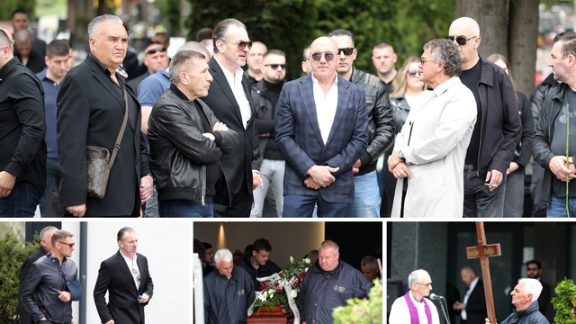 FOTO Prijatelji i obitelj oprostili se od ubijenog Sablje. Ispratili su ga Jelavići, Zoran Pripuz...