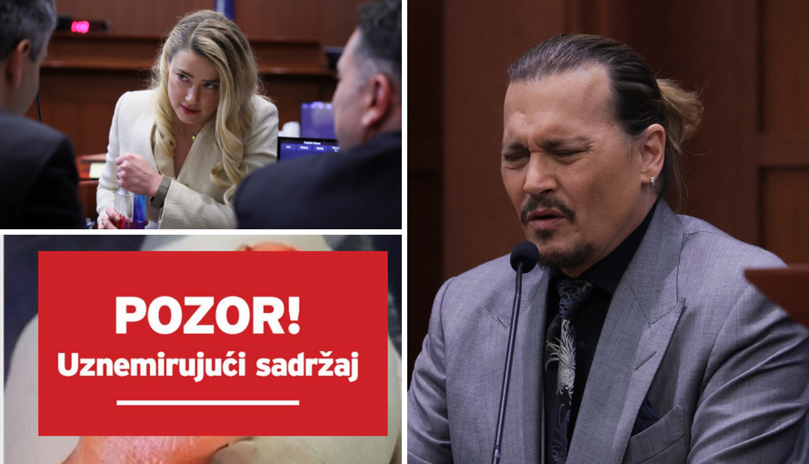 FOTO Dokazi sa suda Deppa i Heard: 'Prvo je bio šamar, a onda daljinski ili čaša u glavu'