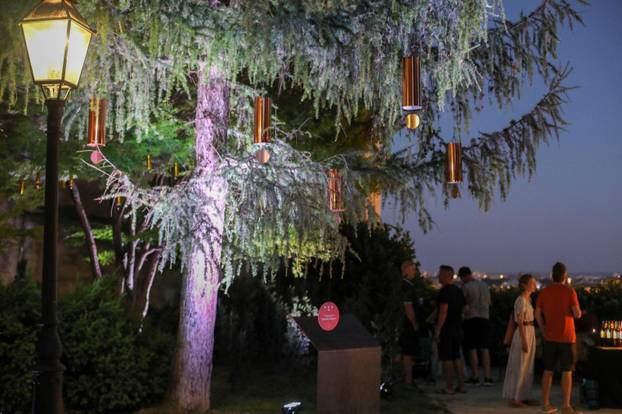 Zagreb: Noćni ugođaj u parku Bele IV. uz svjetlosno-zvučnu instalaciju