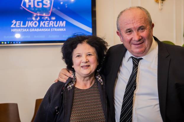 Split: Konferencija za medije Željka Keruma na kojoj je predstavio kandidata za lokalne izbore