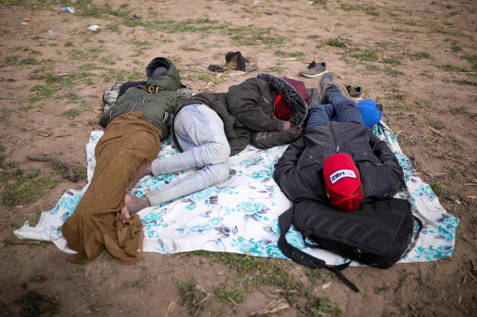 Migranti na graničnom prijelazu Pazarkule između Turske i Grčke