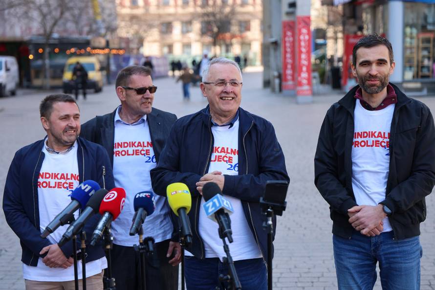 Zagreb: Predstavnici šest sindikata javnih službi održatli su konferenciju za medije na temu "Sindikalno proljeće počinje"