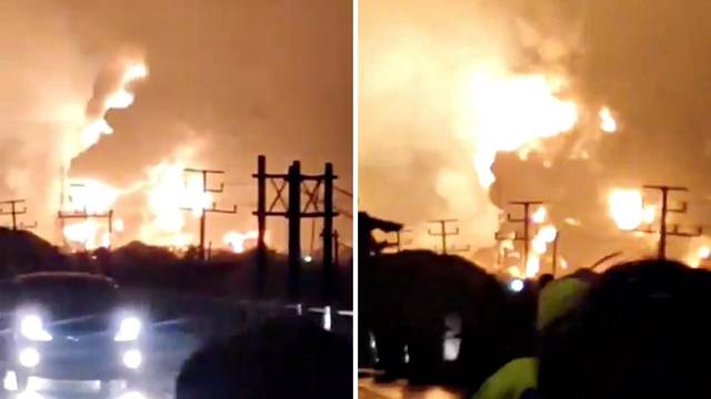 Petero ljudi ozlijeđeno u požaru koji je izbio u rafineriji nafte