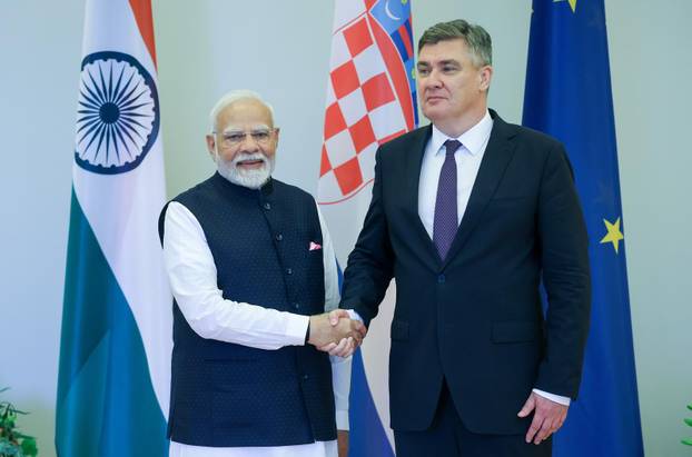 Zagreb: Zoran Milanović primio Narendru Modija