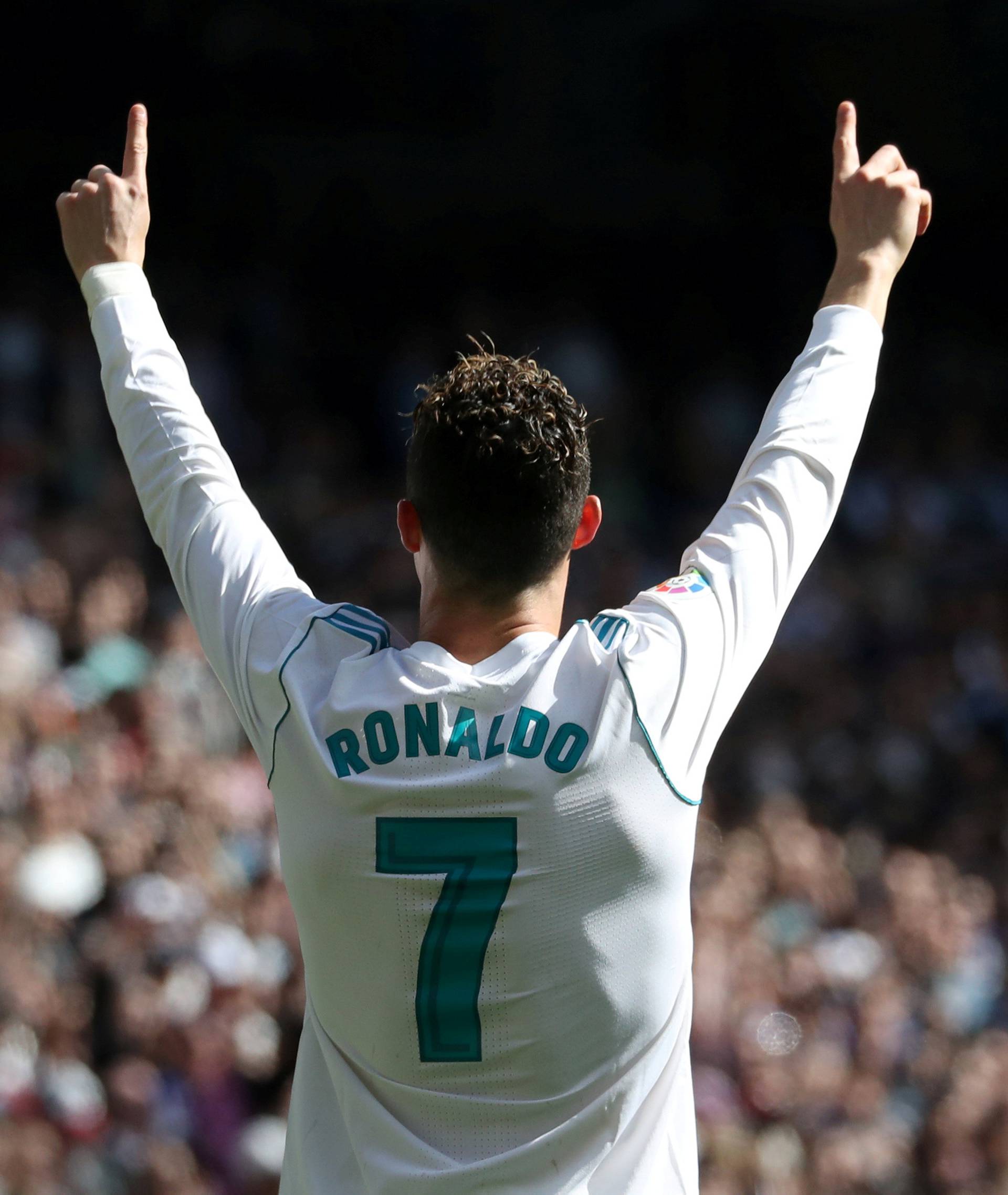 FILE PHOTO: File photo of Cristiano Ronaldo who retained his top spot this week as world's most popular athlete
