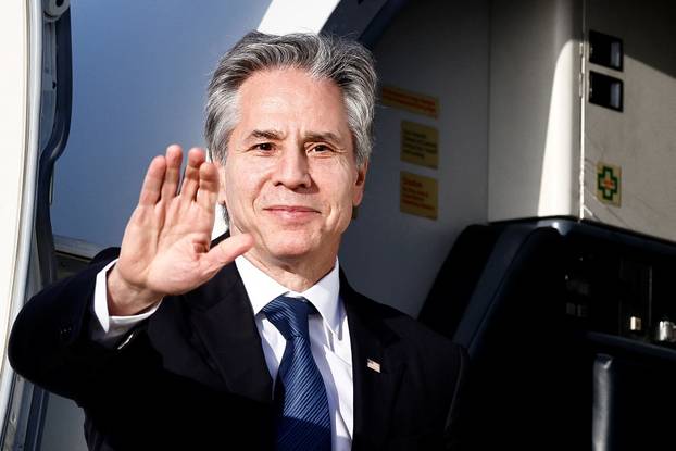 U.S. Secretary of State Antony Blinken departs from Rome Ciampino - G.B. Pastine Airport