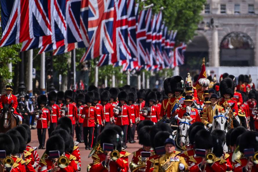 Trooping the Colour parade to honour Britain's King Charles on his official birthday in London