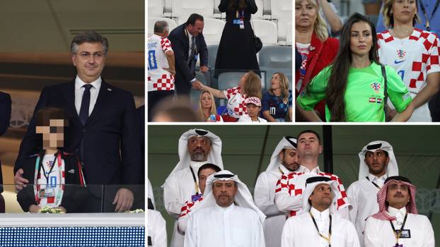 Plenković u društvu sina, naši ministri okruženi šeicima, stigle su i  obitelji Modrić i Kramarić...