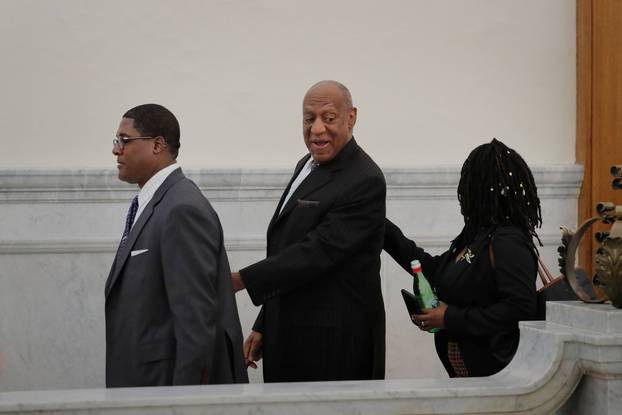 Actor and comedian Bill Cosby arrives for the first day of his sexual assault retrial at the Montgomery County Courthouse in Norristown, Pennsylvania