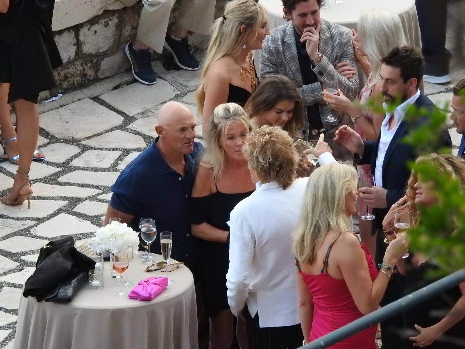 Dubrovnik: Rod Stewart sa surugom Penny Lancaster i bivšom suprugom Rachel Hunter