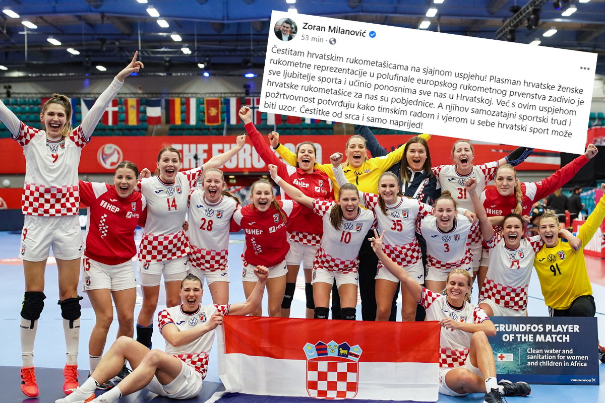 Rukometašice dobile čestitku od Milanovića: 'Potvrda su kako hrvatski sport može biti uzor'