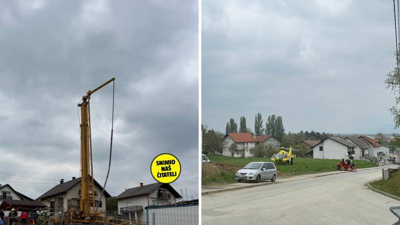 FOTO Užas na gradilištu u Samoboru: Na radnika pala dizalica, poginuo je
