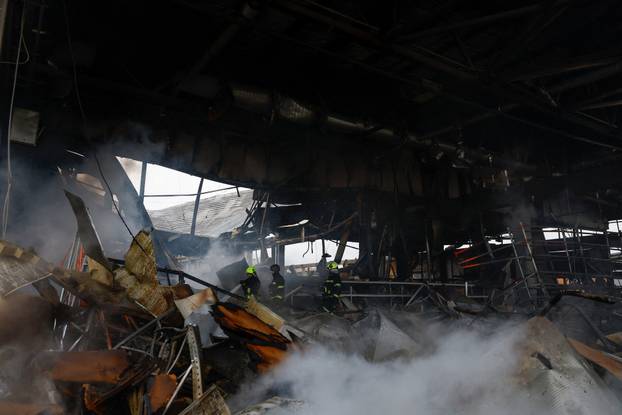 Aftermath of a Russian missile attack in Kyiv