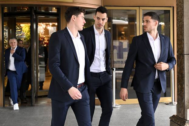 Zagreb: Okupljanje hrvatske rukometne reprezentacije