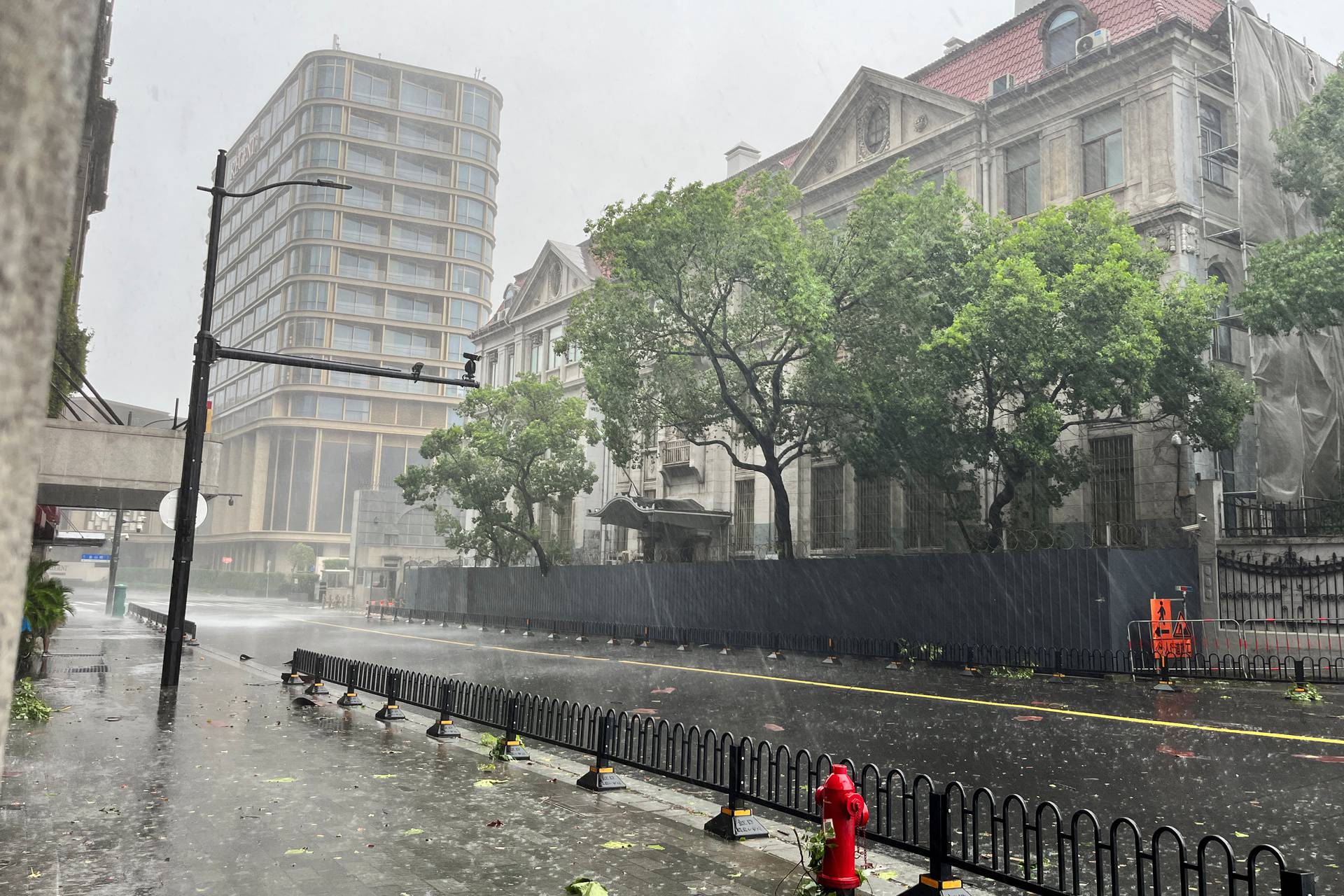 Aftermath of Typhoon Bebinca in Shanghai