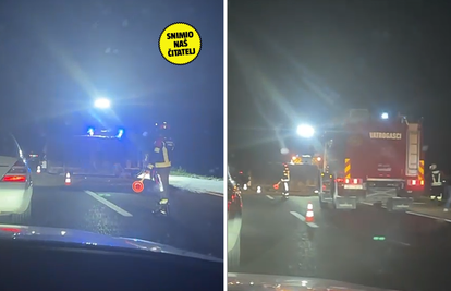 VIDEO Kaos na A3. Auto završio na boku, nastala kolona od 4 kilometra: 'Projurila je Hitna'