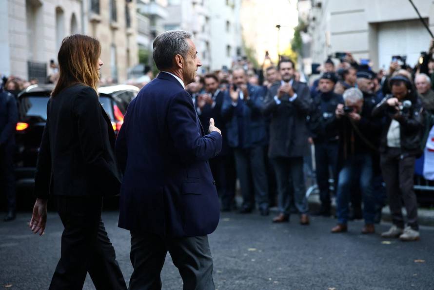Former French President Sarkozy goes to jail to begin five-year sentence