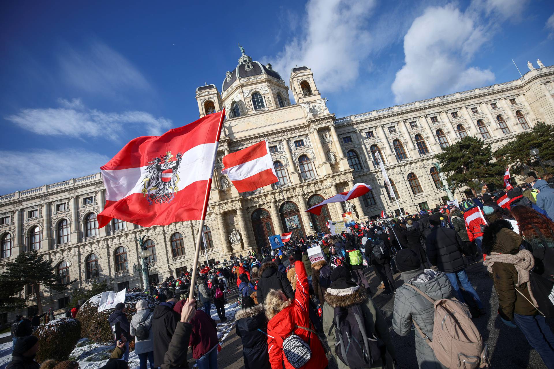 Demonstration against the COVID-19 measures and their economic consequences, in Vienna