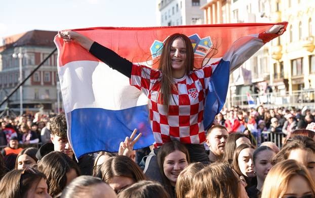 Zagreb: Svečani doček rukometaša nakon osvojenog srebra na Svjetskom prvenstvu