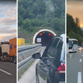 VIDEO Izgorio auto na A6 kod Bosiljeva, prekinut promet: '&Ccaron;ekamo preko sat vremena'