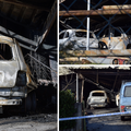 FOTO Veliki požar u Remetama: Evo što je ostalo od tri auta