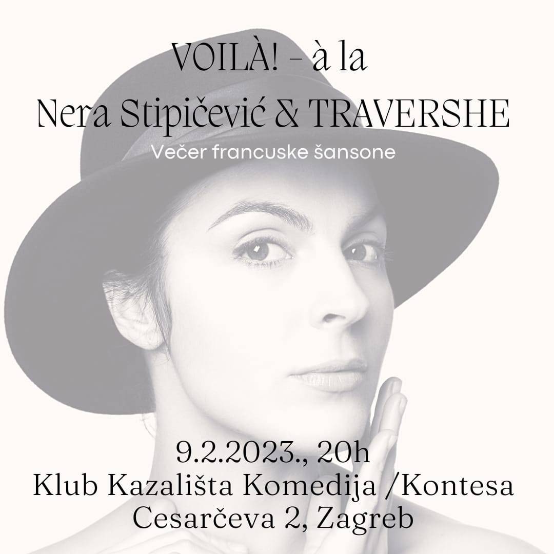 Nera Stipičević u Zagreb donosi večer francuske šansone