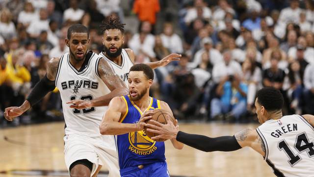 NBA: Playoffs-Golden State Warriors at San Antonio Spurs