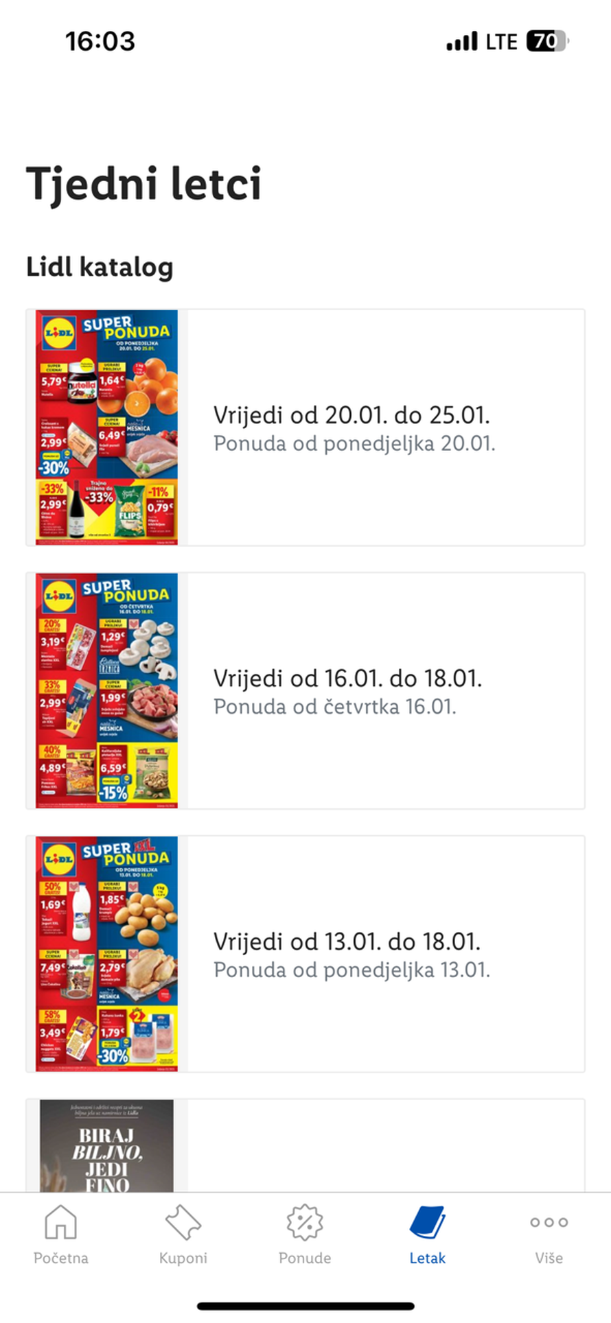 4. rođendan Lidl plus aplikacije