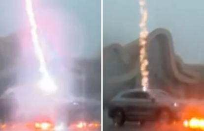 VIDEO Jeste li se pitali što se dogodi kada grom udari u el. auto? Ovog je pogodio tri puta