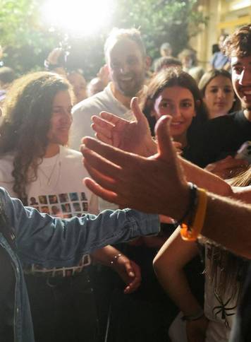 Reactions after Trump announced that Israel and Hamas agreed on the first phase of a Gaza ceasefire, in Tel Aviv