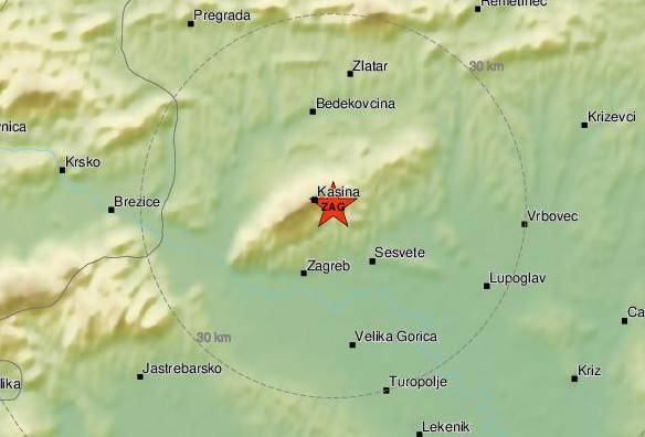 'Čuo se glasan zvuk': Potres od 1,4 Richtera pogodio je Kašinu