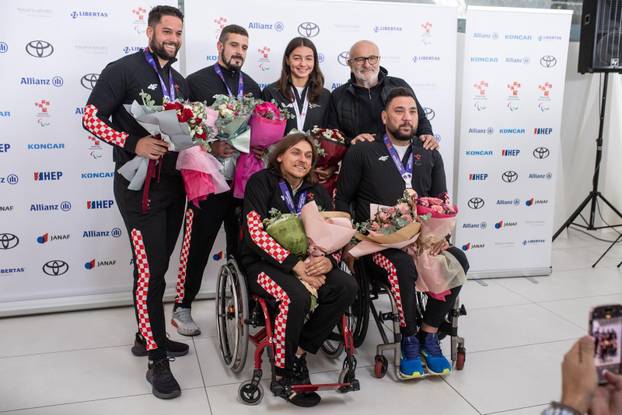 Zagreb: Svečani doček hrvatskih reprezentativaca sa Svjetskog prvenstva u paraatletici