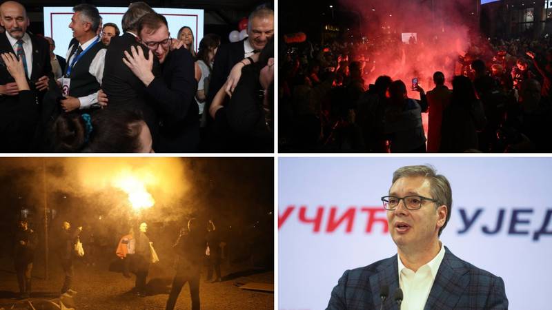 150 FOTKI IZBORA U SRBIJI Slavlje građana, Vučićev poraz i velika pobjeda Studentske liste