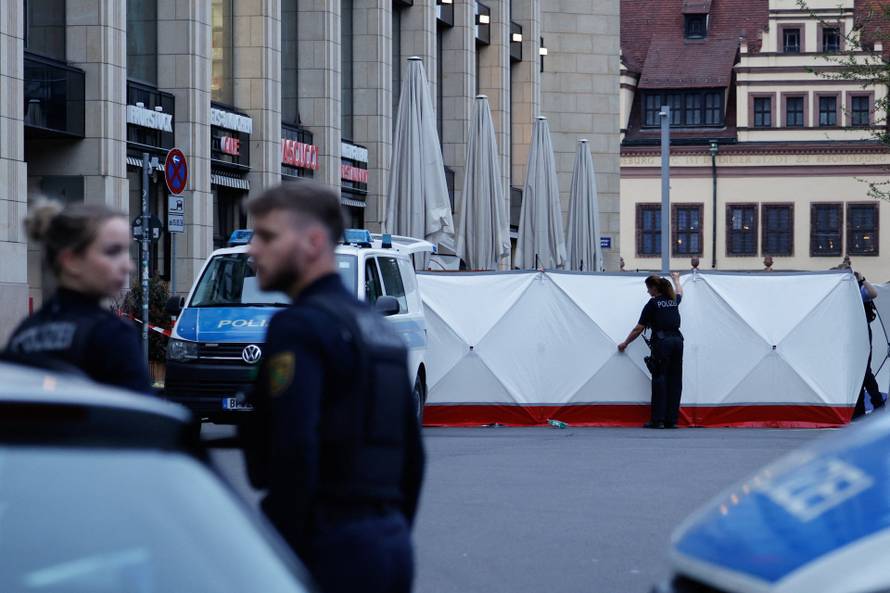 Car drives into crowd of people in German city of Leipzig