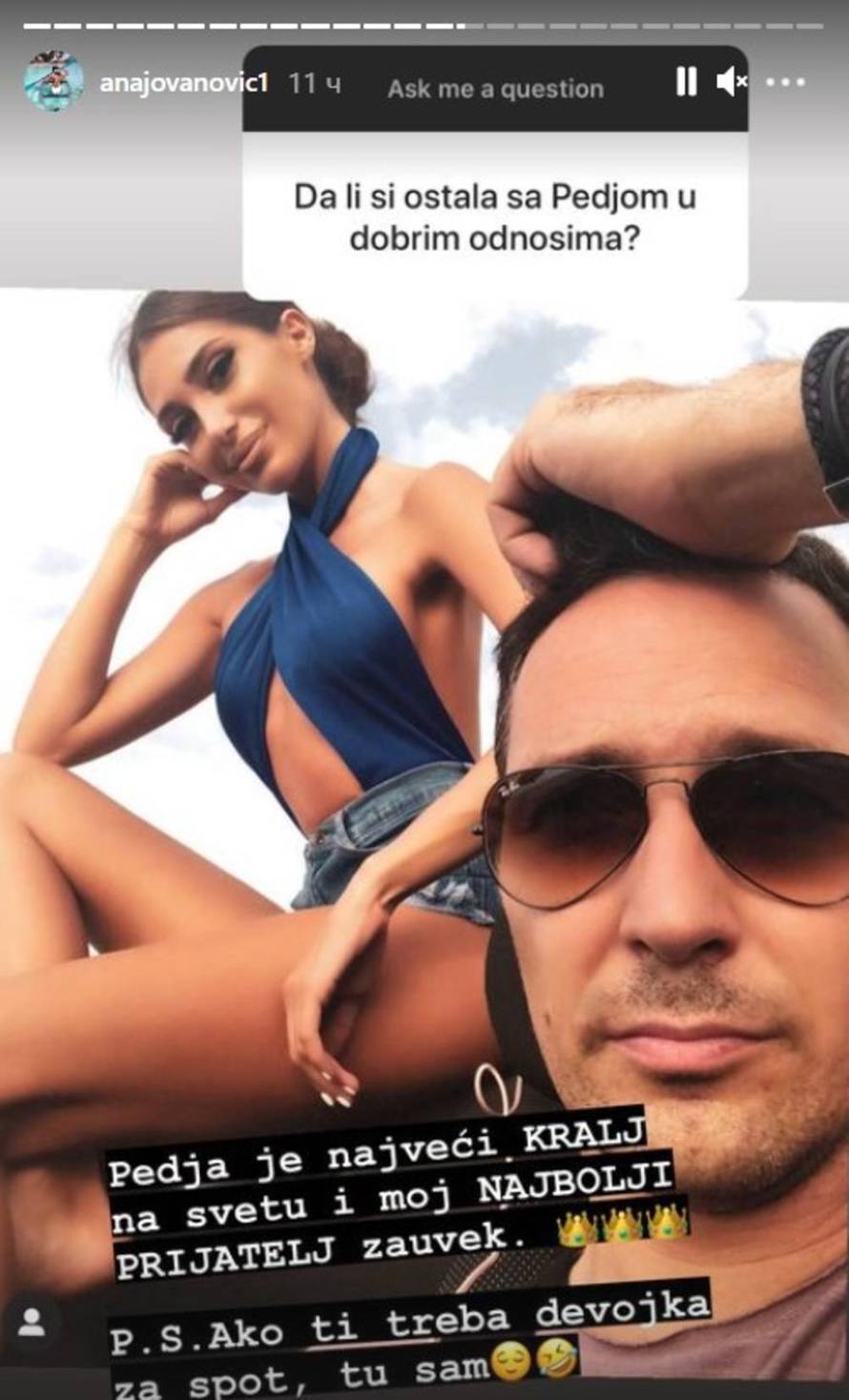 Tošićeva ljubavnica: 'Ne sramim se ničega i ne vodim lažni život'