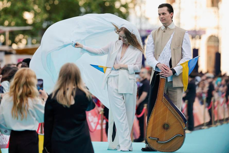 Eurovision Song Contest's 'Turquoise Carpet' event in Vienna