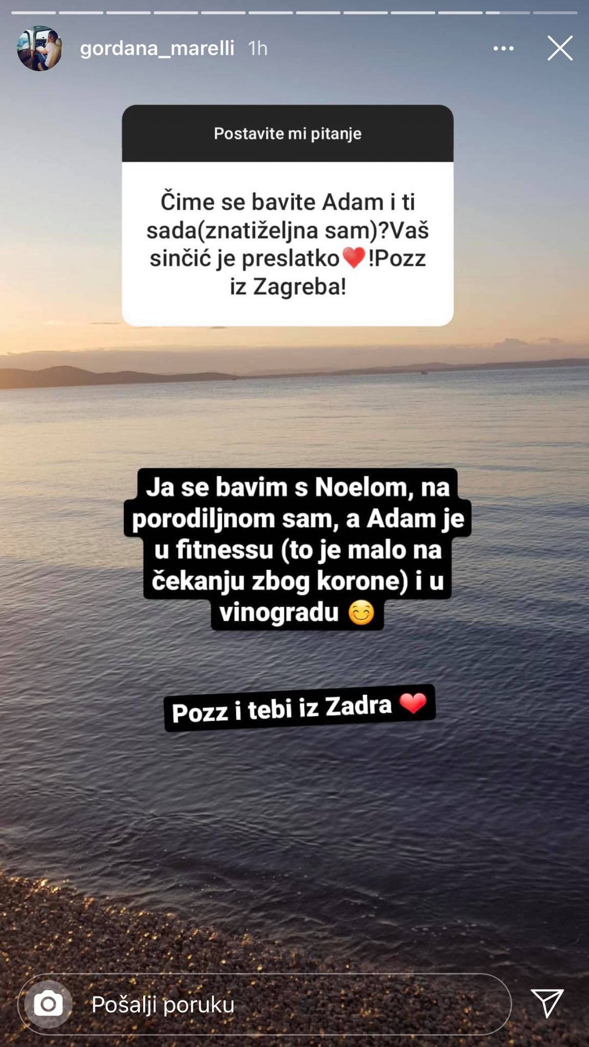 Goga o sinu iz prvog braka: 'On živi s tatom na moru. Adam i ja smo selili da mu budemo bliže'